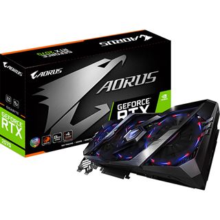 8GB Gigabyte GeForce RTX 2070 AORUS 8G Aktiv PCIe 3.0 x16 (Retail)