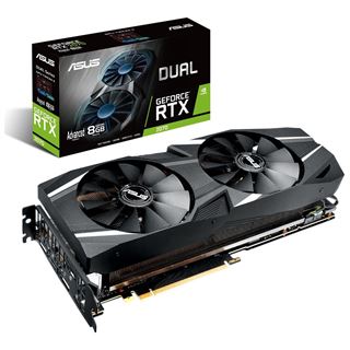 8GB Asus GeForce RTX 2070 Dual Advanced Aktiv PCIe 3.0 x16 (Retail)