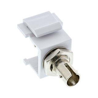 InLine LWL Keystone Snap-in Kupplung wei&szlig;, Simplex ST/ST,