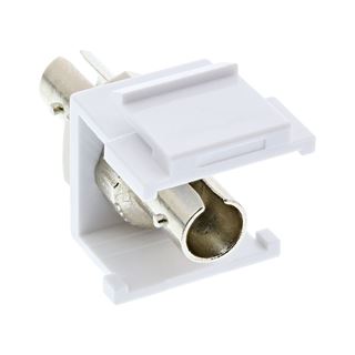 InLine LWL Keystone Snap-in Kupplung wei&szlig;, Simplex ST/ST,