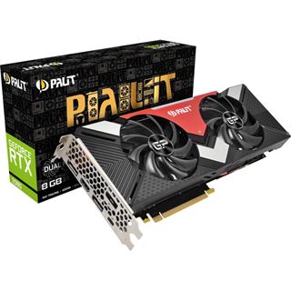 8GB Palit GeForce RTX 2080 Dual Aktiv PCIe 3.0 x16 (Retail)