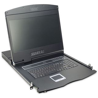Digitus Modulare Konsole mit 19"l TFT 16 Port KVM & Touchpad