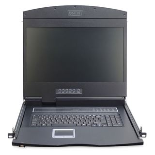 Digitus Modulare Konsole mit 19"l TFT 16 Port KVM & Touchpad