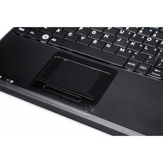 Perixx Tastatur PERIBOARD-510 H PLUS, USB, Super Mini Touchpad