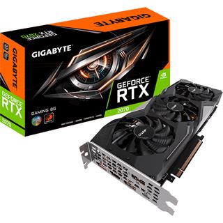 8GB Gigabyte GeForce RTX 2070 Gaming 8G Aktiv PCIe 3.0 x16 (Retail)