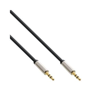 (€3,90*/1m) 1.00m InLine Audio Anschlusskabel Slim 3.5mm Klinke