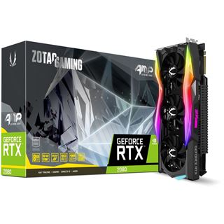 8GB ZOTAC GeForce RTX 2080 AMP! Extreme Core Aktiv PCIe 3.0 x16