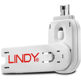 Lindy Schl&uuml;ssel f&uuml;r USB Port Schloss wei&szlig;