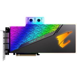 11GB Gigabyte GeForce RTX 2080 Ti Xtreme Waterforce WB Wasser PCIe