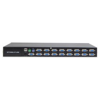 Digitus 16-fach Kombo-KVM Switch 1 Benutzer 16 PCs Modul Slot