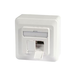 EFB Elektronik Datendose Cat.6A 500MHz oben/unten, Aufputz, 2xRJ45,