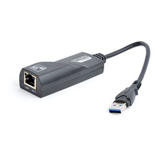 Gembird Adapter USB3.0 auf Gigabit LAN + Flash-Speicher schwarz