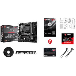 MSI B450M BAZOOKA V2 AMD B450 So.AM4 Dual Channel DDR4 mATX Retail