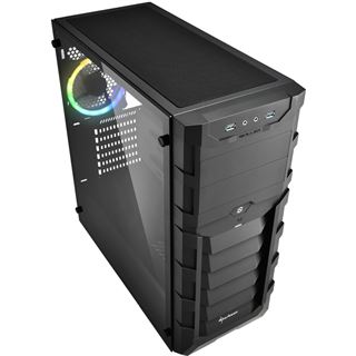 Sharkoon Skiller SGC1 RGB mit Sichtfenster Midi Tower ohne Netzteil