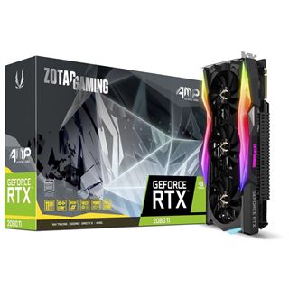 11GB ZOTAC GeForce RTX 2080 Ti AMP! Extreme Core Aktiv PCIe 3.0 x16