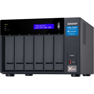 QNAP TVS-672XT-i3-8G, 8GB RAM, 1x 10GBase-T, 2x Gb LAN