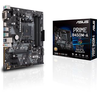Asus Prime B450M-A CSM AMD B450 So.AM4 Dual Channel DDR4 mATX Retail