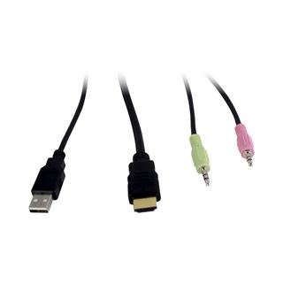 Inter-Tech KVM Switch KVM AS-41HA Metall