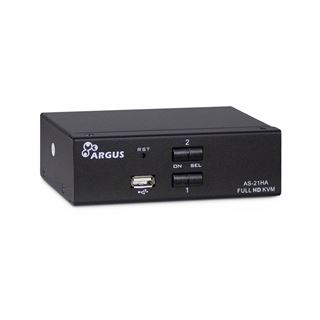 Inter-Tech KVM Switch KVM AS-21HA Metall