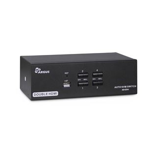 Inter-Tech KVM Switch KVM AS-42HA Metall