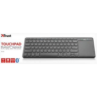 Trust Mida Wireless Bluetooth Tastatur mit XL Touchpad DE