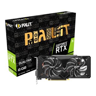 8GB Palit GeForce RTX 2070 Dual Aktiv PCIe 3.0 x16 (Retail)