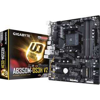 Gigabyte GA-AB350M-DS3H V2 AMD B350 So.AM4 Dual Channel DDR4 mATX