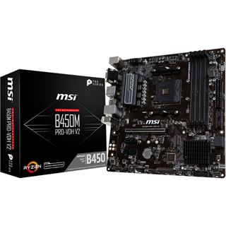 MSI B450M Pro-VDH V2 (B450,AM4,mATX,DDR4,VGA,AMD), Bulk-Artikel