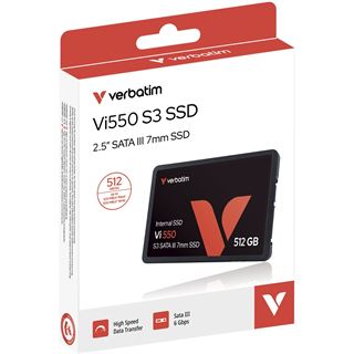512GB Verbatim Vi550 S3 2.5" (6.4cm) SATA 6Gb/s 3D NAND (49352)