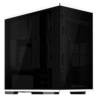 Silverstone SST-LD01B Lucid Micro ATX Tower, TG - weiß/schwarz