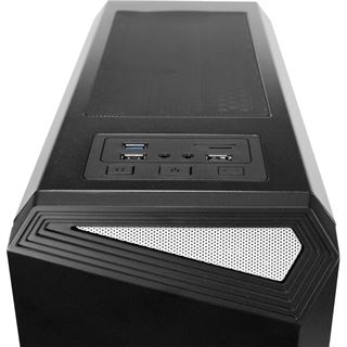 Antec NX100 schwarz mit Sichtfenster Midi Tower ohne Netzteil schwarz