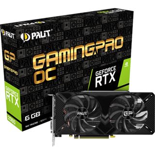 6GB Palit GeForce RTX 2060 GamingPro OC Aktiv PCIe 3.0 x16 (Retail)