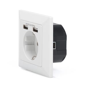 Digitus Steckdose mit 2 USB-Ports