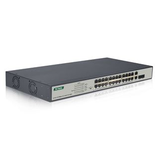 Digitus Professional Switch 24Port Fast Ethernet PoE+2G Combo