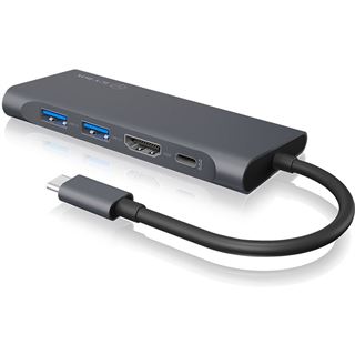 ICY BOX IB-DK4022-CPD USB Type-C Notebook DockingStation Aluminium