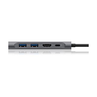 ICY BOX IB-DK4022-CPD USB Type-C Notebook DockingStation Aluminium