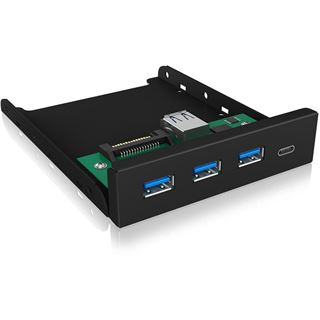 Icy Box IB-HUB1418-i3 Frontalpanel mit Type-C 1x USB3.0 und Type-A 3x