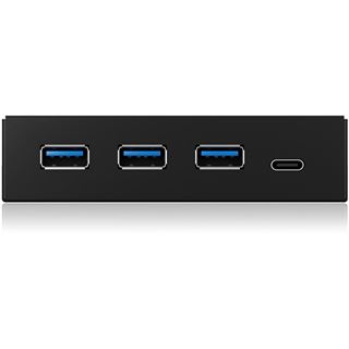 Icy Box IB-HUB1418-i3 Frontalpanel mit Type-C 1x USB3.0 und Type-A 3x