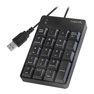 LogiLink ID0184 USB schwarz (kabelgebunden)