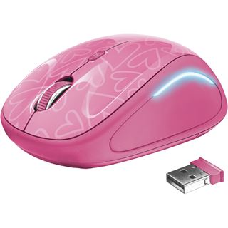 Trust Yvi FX Wireless Mouse pink