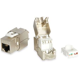 Equip Keystone Jack geschirmt Cat.6A RJ45 Anschluss 8er Set