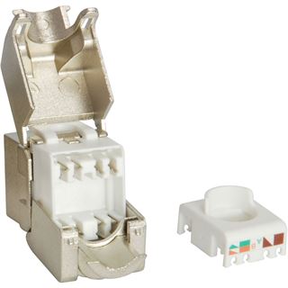 Equip Keystone Jack geschirmt Cat.6A RJ45 Anschluss 8er Set