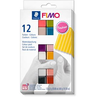 FIMO SOFT Modelliermasse-Set "Fashion", 12er Set