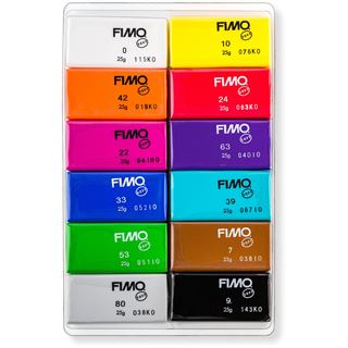 FIMO SOFT Modelliermasse-Set "Basic", 12er Set