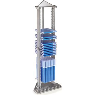 Hama CD-/DVD-/Blu-Ray Pyramid 50 silber Turm für Archivierung