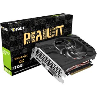 6GB Palit GeForce GTX 1660 Ti StormX OC Aktiv PCIe 3.0 x16 (Retail)