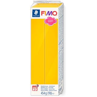 FIMO SOFT Modelliermasse, ofenhärtend, sonnengelb, 454 g