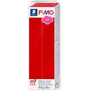 FIMO SOFT Modelliermasse, ofenhärtend, weihnachtsrot, 454 g