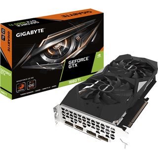 6GB Gigabyte GeForce GTX 1660 Ti Windforce OC Aktiv PCIe 3.0 x16