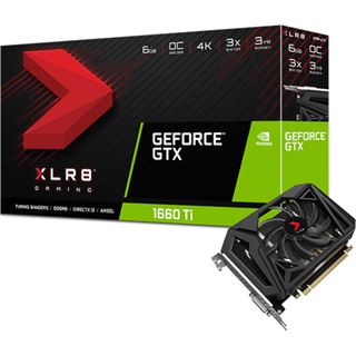6GB PNY GeForce GTX 1660 Ti XLR8 Gaming OC Aktiv PCIe 3.0 x16 (Retail)